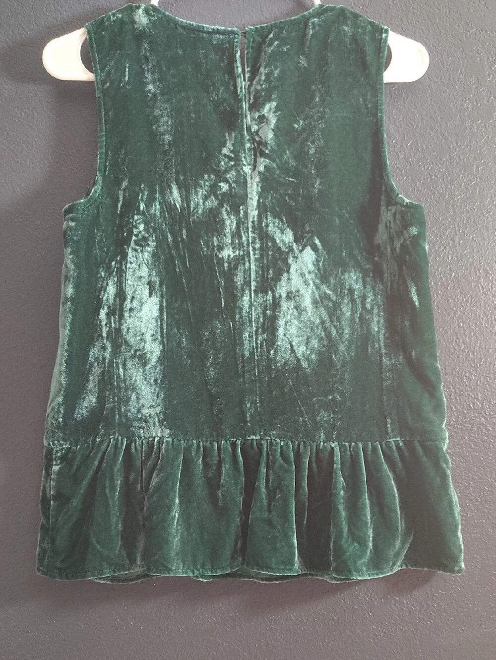 J. Crew sleeveless velvet